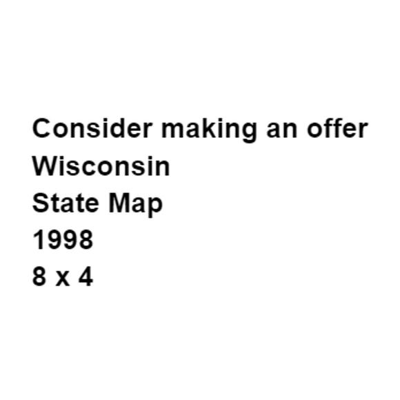 Official Wisconsin State Map 1998 Vintage Ephemera Vacation Travel Trip Atlas - Picture 2 of 4